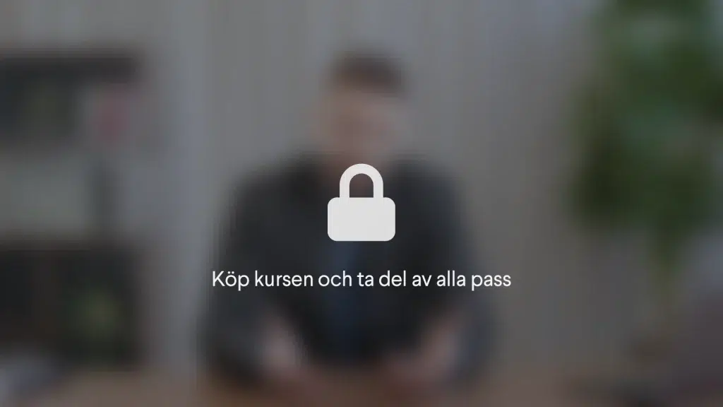 Väx med ditt företag webbkurs - Johannes Hansen låst pass