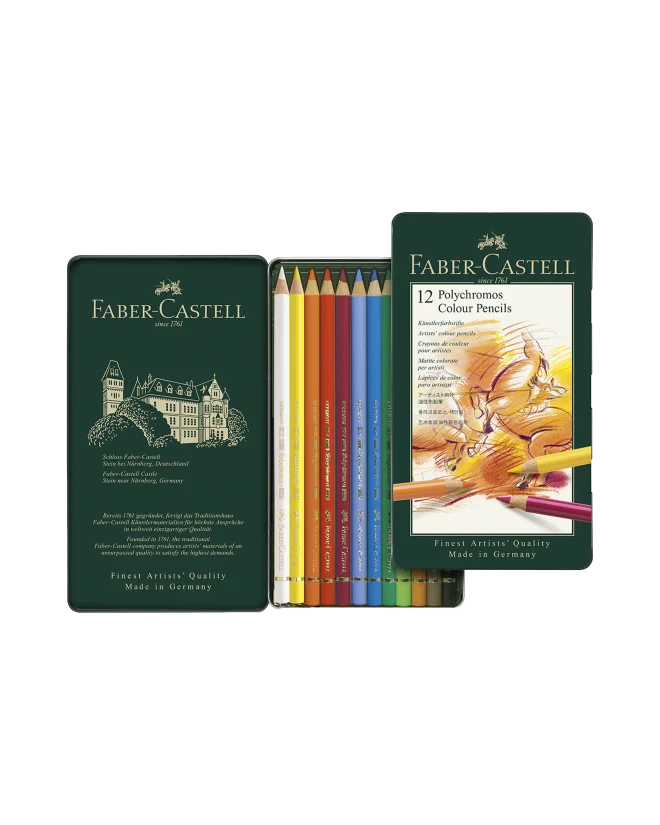 Faber-Castell Polychromos färgpennor 12-p